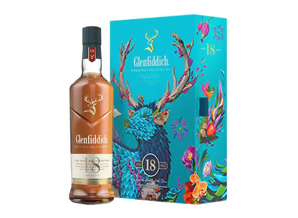 石家庄格兰菲迪回收格兰菲迪18年700ml春节礼盒装Glenfiddich苏格兰威士忌