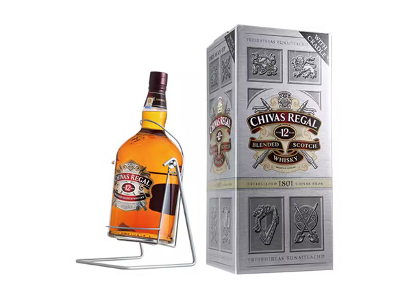 石家庄芝华士12年威士忌回收4500ml 9斤装4.5L进口Chivas Regal洋酒礼盒行情价格