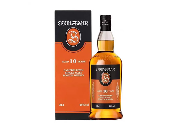 石家庄收购云顶10年威士忌SpringBank云顶10年700ml回收洋酒行货行情价格