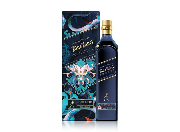 石家庄尊尼获加蓝牌威士忌回收Johnnie Walker蟠龙献瑞龙年特别版约翰走路750ml春节限量版行情价格