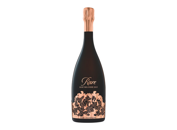 石家庄白雪香槟回收稀露香槟黑钻年份桃红香槟Rare Rose（礼盒装）