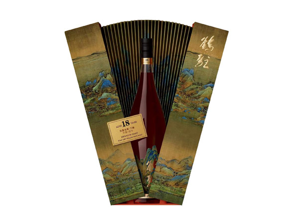 石家庄鹤驻18年黄酒回收鹤驻新花雕18年珍藏版千里江山图