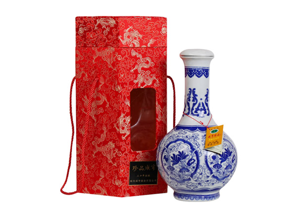 石家庄咸亨黄酒回收珍品咸亨三十年花雕酒青瓷瓶盒装绍兴黄酒2.5L