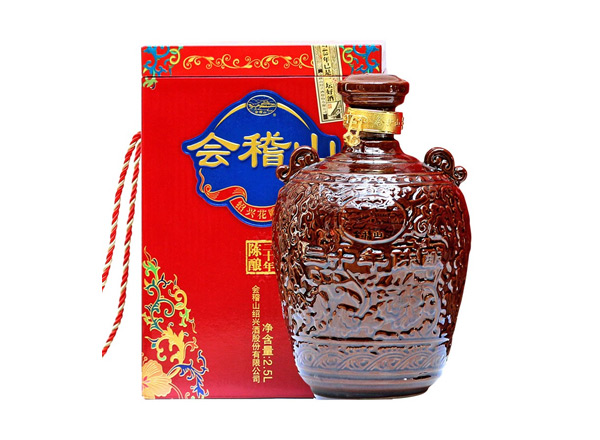 石家庄回收会稽山二十年黄酒陶坛20年陈酿2.5L花雕酒